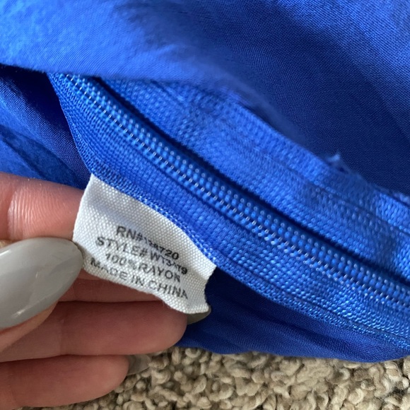 Women’s Naked Zebra blue tank top blouse size Small - Picture 10 of 10